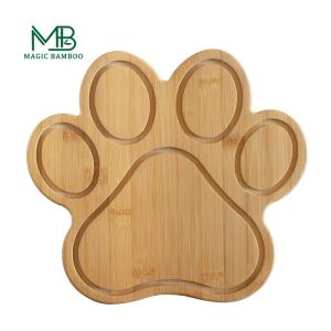Sustainable Plate Dish Bamboo Cheese Chopping Board with Unique Design