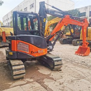 Affordable Second-hand HITACHI ZX50U Mini Crawler Excavator with Original Parts