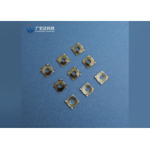 Stainless Steel SUS301 Tactile Metal Domes , 4 Leg Cross Click Domes With Hole