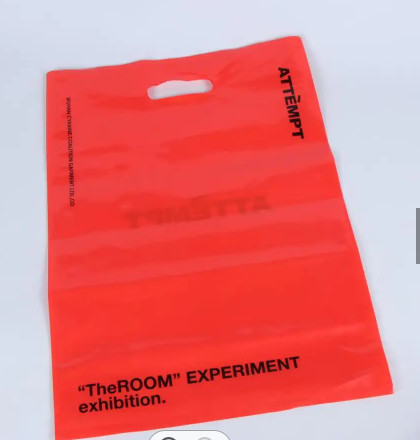 Quality OEM / ODM Die Cut Handle Poly Bags Recyclable Loop Handle Plastic Bags for sale