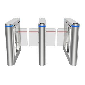 High Security Swing Barrier Turnstile Gates Face Recognition Fingerprint Access