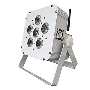 Cheap 6x10W RGBW 4in1 DMX Wireless Rechargable Lithium Battery Mini LED Flat Par