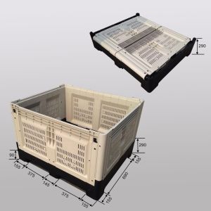 1200*1000*810mmGood Quality Collapsible stackable plastic storage pallet box for