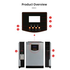 Factory Direct Sale Solar Controller Inverter Hybrid Single-phase Mppt Solar