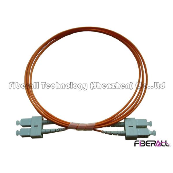 Quality High Precision Multimode SC Duplex Fiber Optic Jumper For Optical Communication for sale