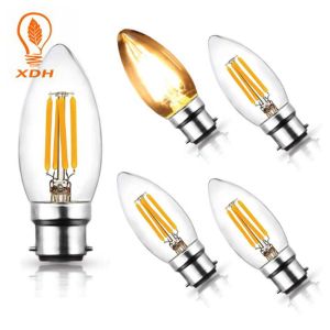C35 B22 4W led filament bulb 220-240V indoor room candle led filament lamp