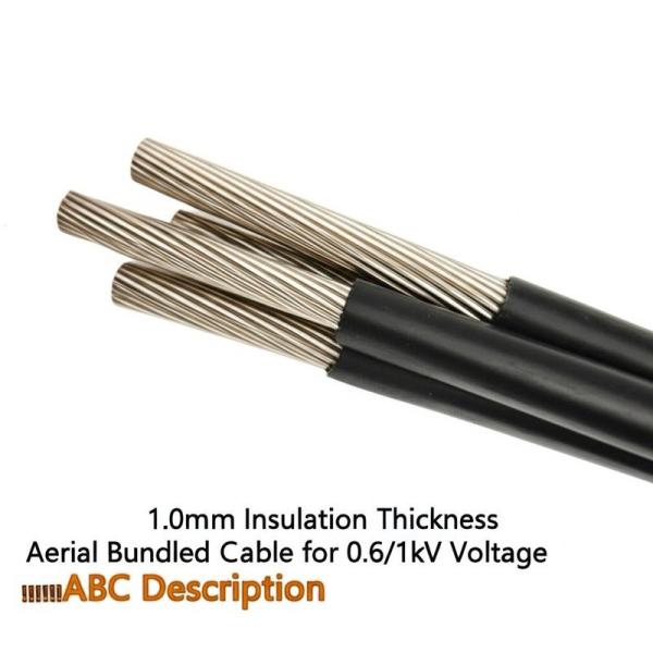 1.0mm Insulation Thickness Aerial Bundled Cable for 0.6/1kV Voltage with Two
