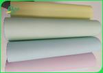 55 / 50 / 55 Gsm Offset Printing Copier Paper Rolls , Ncr 5 Colored Paper Jumbo