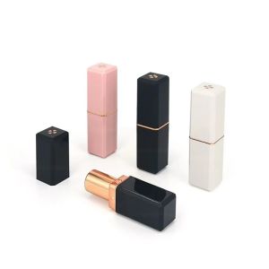 Plastic Square Shape 5G Empty Lipstick Tube With Four Leaf Clover Printing On