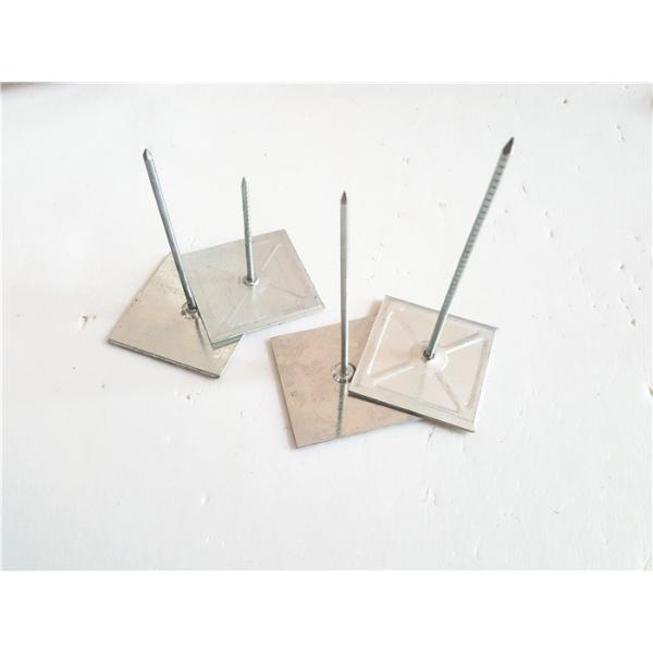 Mild Steel Square Base Self Adhesive Insulation Pins For Hvac System