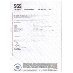 Guangzhou Zengcheng Boyang Hardware Factory Certifications