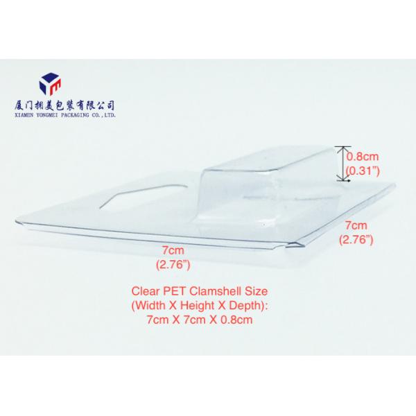 Hard Plastic Clamshell 0.3mm Clear PVC Packaging Boxes For Retail Product