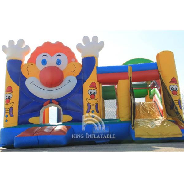Clown Bouncy Castle Rentals Bouncer Multiplay Child Party Inflatable House With Slide