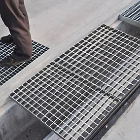 Anti-Pry Steel Grating Drain Cover with Customizable Size and High Strength for