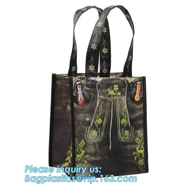 ultrasonic non woven bag with CMYK print and laminated with handles, Cheap Promotional Custom Non Woven Bag, bagease pac