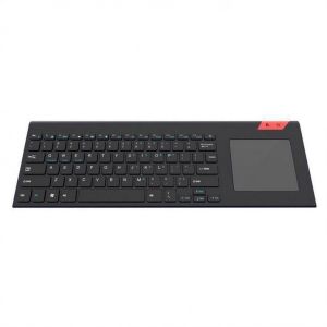 2.4G Wireless Keyboard With Touch Pad With Easy Media Control Solid Stainless