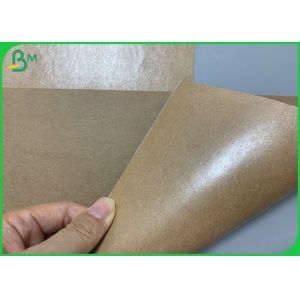 One Side15g Good Grade PE Coated Brown Kraft Paper For Salad Bowl Disposable