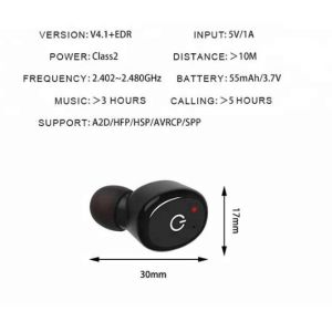 ABS + PC Original Bluetooth Earphones I7 Mi Wireless For Xiaomi Huawei V8 Oppo