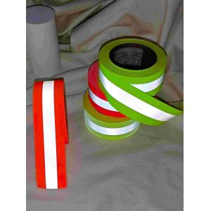 Yellow or Orange red Reflective Tape For Clothing Fire Retardant Reflective