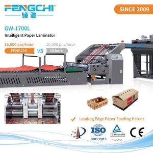 8500kg Digital Label Printing Machinery Flute Laminating Machine with Paper