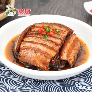 SGS Frozen Microwavable Meals Chinese Braised Pork Belly With Preserved