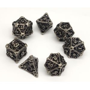 Wholesale Odorless Tabletop Black Polyhedral Dice , Lightweight Sharp Metal Dice from china suppliers