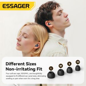 ESSAGER Y25 Silicone Sleep Earplugs 45dB Noise Canceling 8x8cm