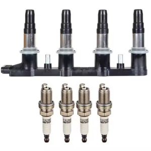 Ignition Coils with Spark Plugs 4pcs set 55561655 96476983 1208086 for Chevrolet