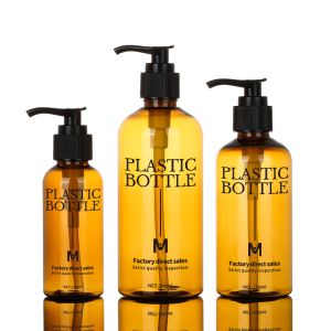 Empty Body Wash Shower Gel Bottle 100ml 200ml Plastic Shampoo Bottle With Pump