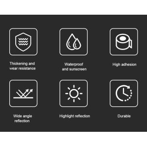 PVC Crystal Lattice Self-Adhesive Vehicle Conspicuity Traffic Safety Warning