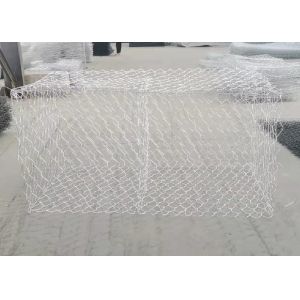 Galvanized Wire Mesh Gabion Baskets 60mm*80mm Openings For Flood Control