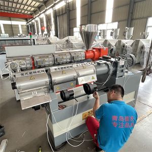 PP PE EVA PVC PA Corrugated Pipe Extrusion Line Double Wall
