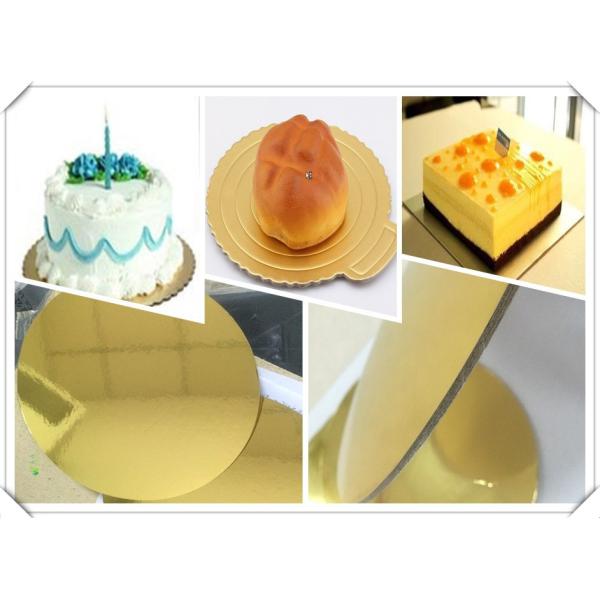 Metalized Shiny Gold Foil Cardboard Laminated Grey Board Gold Paper Cake Boards
