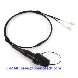Optical Fiber Expanded Beam to LC 2core Multi Mode Hybrid Cable Harsh Environmen