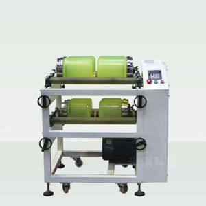 Two Layer Roller Ball Mill Machine With Stainless Steel Horizontal Grinding Jar