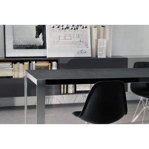 Dining Room Extendable Wooden Table , Folding Trim Rectangle Dining Table