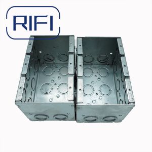 UL Listed Galvanized Steel Masonry Box With Concentric Knockouts Welded 3-1/2 In