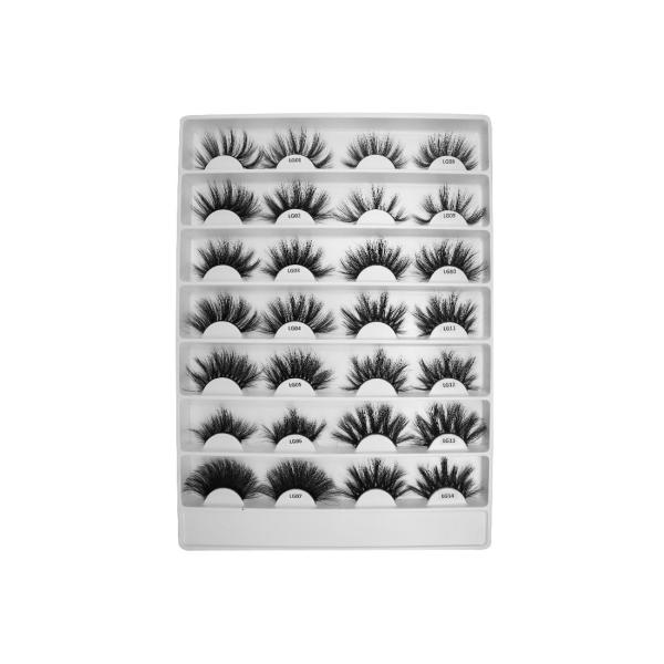 15mm-25MM 5 Pairs 100% Real Mink Makeup 3D multi-layered used for Natural Fake Eyelashes