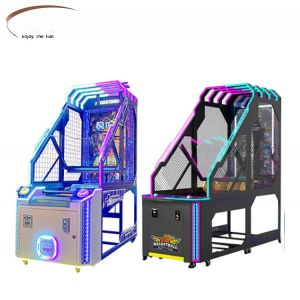 Coin Operated Luxury Street Arcade Basketball Hoop Machine With 55LCD Big Screen