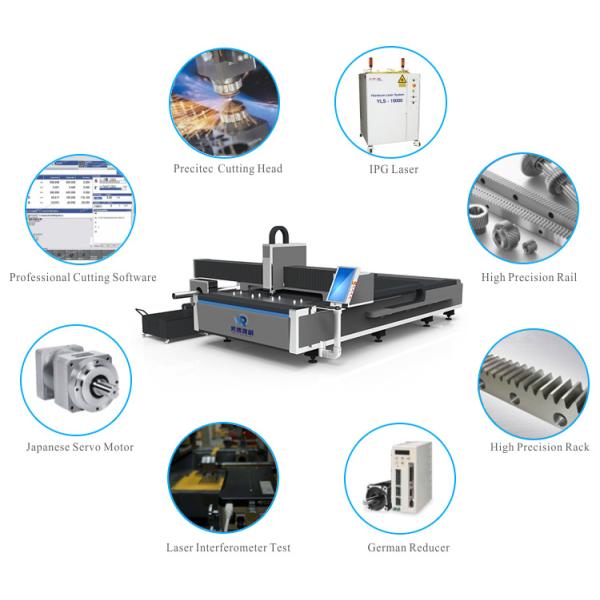 Stainless Carton Steel Pipe 3000W Fiber Laser Cutting Machine 3000x1500