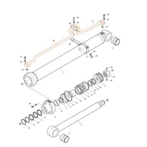 Economical And Practical DX200A Excavator Pipelines seamless Hydraulic System