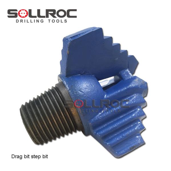 Durable Performance Drag Drill Rock Bit with Threaded Connection Forging