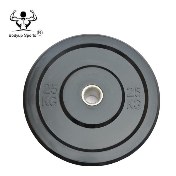 Pure Rubber Barbell Weight Plates , Crossfit Bumper Plates For Competition