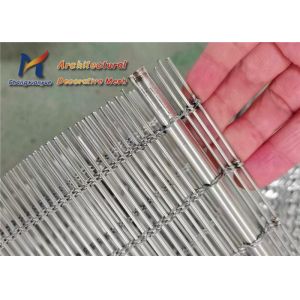 Ss 201 Architectural Cable Mesh Decorative Cambered Ceilings Facades Exhibition