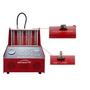 Gasoline Fuel Injector Tester And Cleaner / Car Injector Cleaning Machine