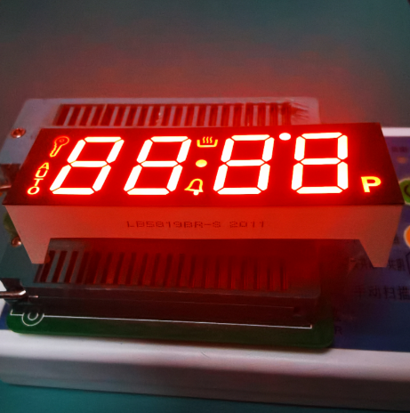 Ultra Red 4 Digit 7 Segment LED Display Common Anode for oven timer controller