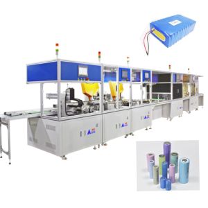 Automatic Cylindrical Battery Spot Welding Machine for 18650 21700 32650 Cells