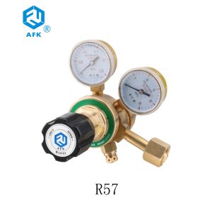 Wholesale Natural Gas Brass Pressure Regulator Valve With Two Gauges / Neoprene Diaphragm from china suppliers