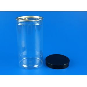 PET Recycled Plastic Jars , Anti Bacteria Airtight Cookie Jar 845Ml