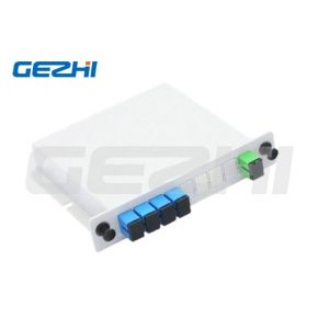 SC/UPC 1*4 Insert Type Fiber Optic PLC Splitter with Operating Wavelength Range